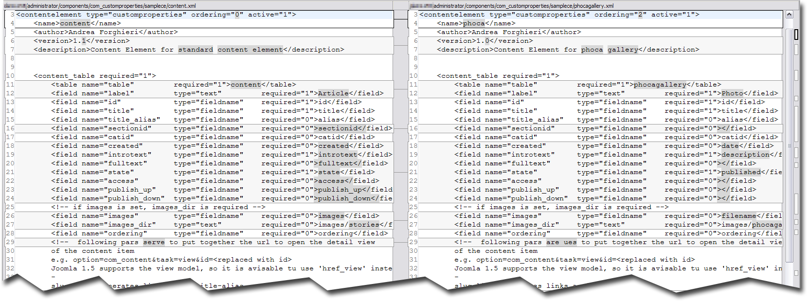 Content Element Connector