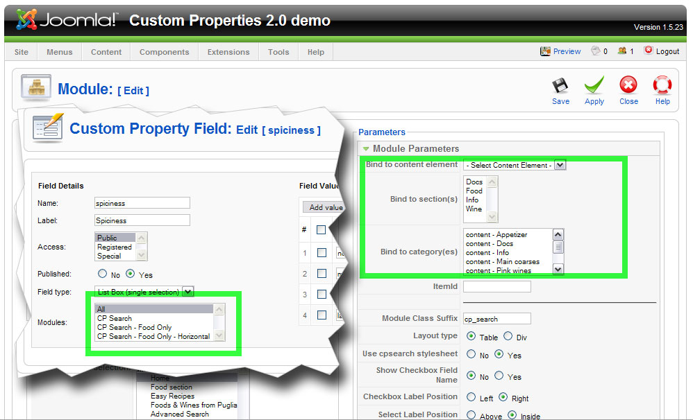 Custom Properties Search Scope